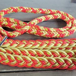 Braided barrel reins